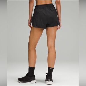 lululemon black shorts size 8 mid rise